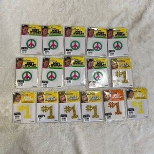 16 Body jewelry self adhesive glitter #1 Peace